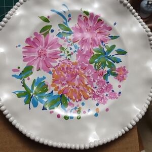 Lilly Pulitzer White Decorative Plate